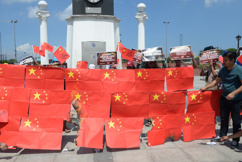Biểu tình phản đối Trung Quốc ở Manila, Philippines, ngày 18.6.2019.
