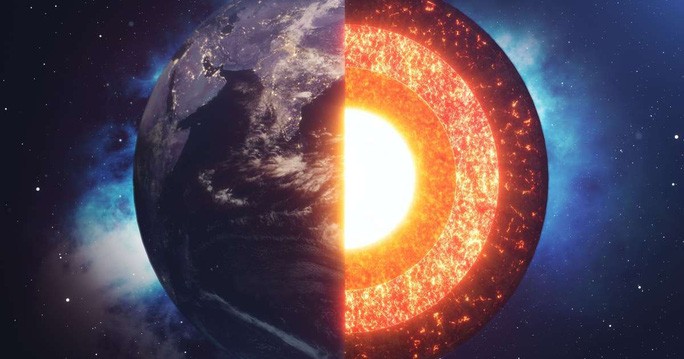 Lõi trái đất có khả năng nhích lên nhanh phía mặt đất với tốc độ 7,6 km/năm.Ảnh: Alamy Stock Photo