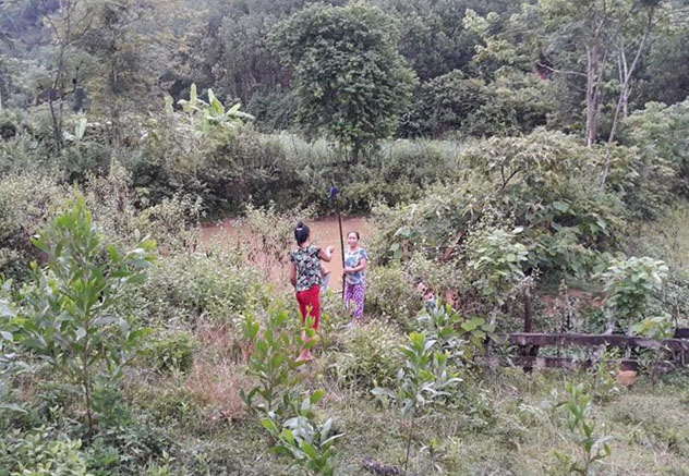 Hiện trường nơi xảy ra sự việc.