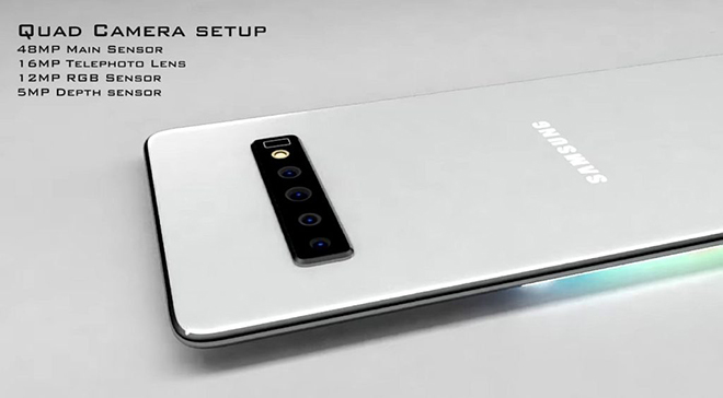 Máy ảnh được thiết kế theo chiều ngang, có lẽ để phân biệt với Note10, và chiếc điện thoại này có vẻ mỏng đến khó tin.