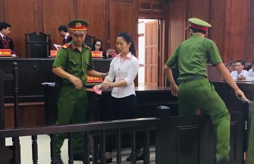 Bị cáo Tuyết tại phiên tòa phúc thẩm lần 2.