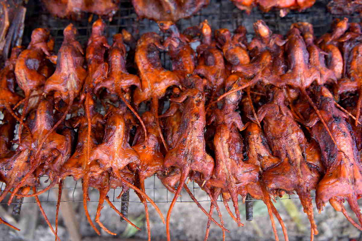 Thịt chuột mang lại lãi khủng cho người kinh doanh Campuchia (Nguồn: AFP)