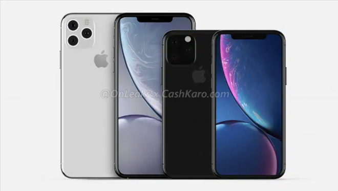 iPhone 11 Pro và iPhone 11 Pro Max sẽ có 3 camera sau.