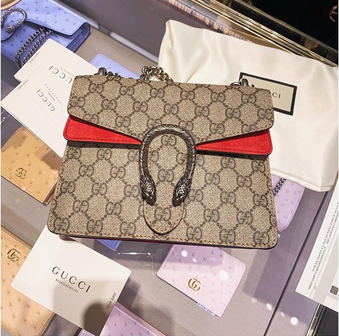 Cô nàng cũng là người đẹp nghiện hàng hiệu.