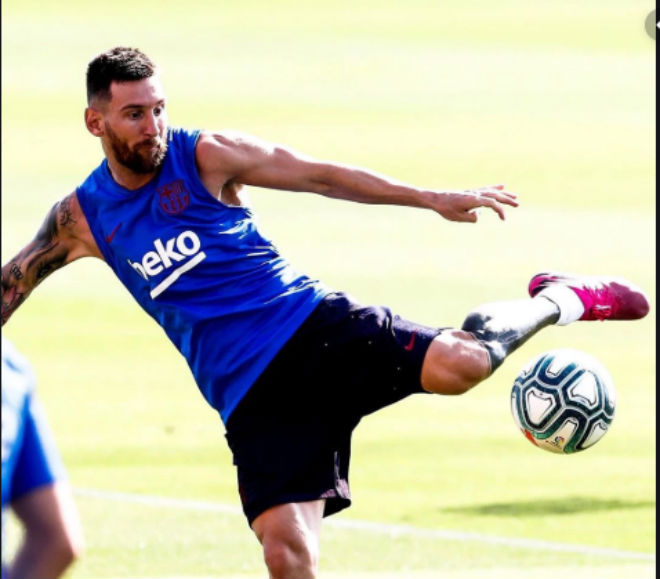 Messi đã có thể ra sân "luyện công" cùng Barca chuẩn bị cho vòng 2 La Liga