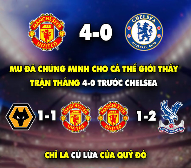 MU đang cố chứng minh trận thắng Chelsea đầu mùa chỉ là tai nạn.