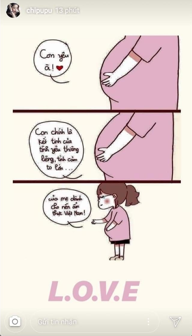 Chi Pu chia sẻ meme đang gây bão trên cộng đồng mạng.&nbsp;