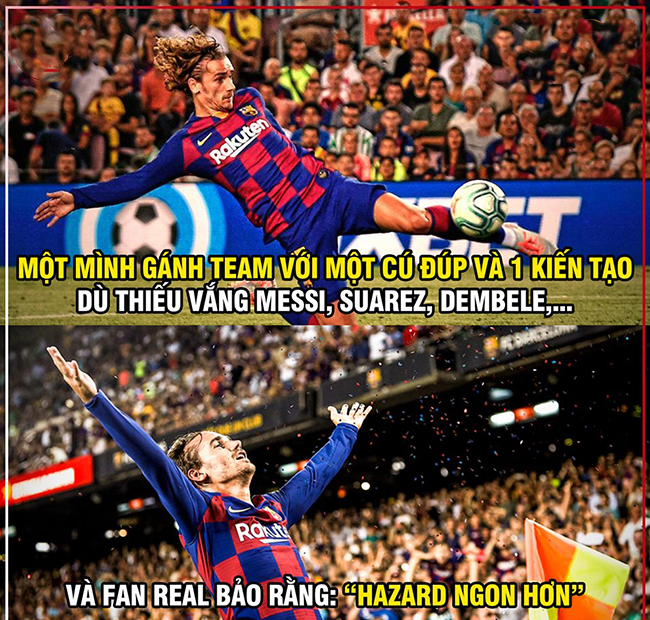 Giờ thì biết ai ngon hơn ai rồi chứ fan Real Madrid.