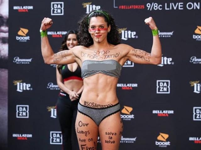 Thể thao - Ngượng chín mặt: Mỹ nhân võ thuật mặc đồ "nhìn thấy hết" vì môi trường