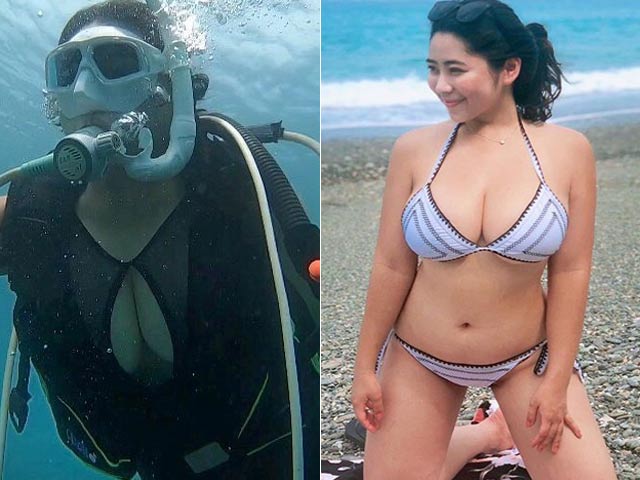 Bạn trẻ - Cuộc sống - Khoe ảnh đi lặn biển, cô gái khiến dân tình không thể rời mắt khỏi điểm này!