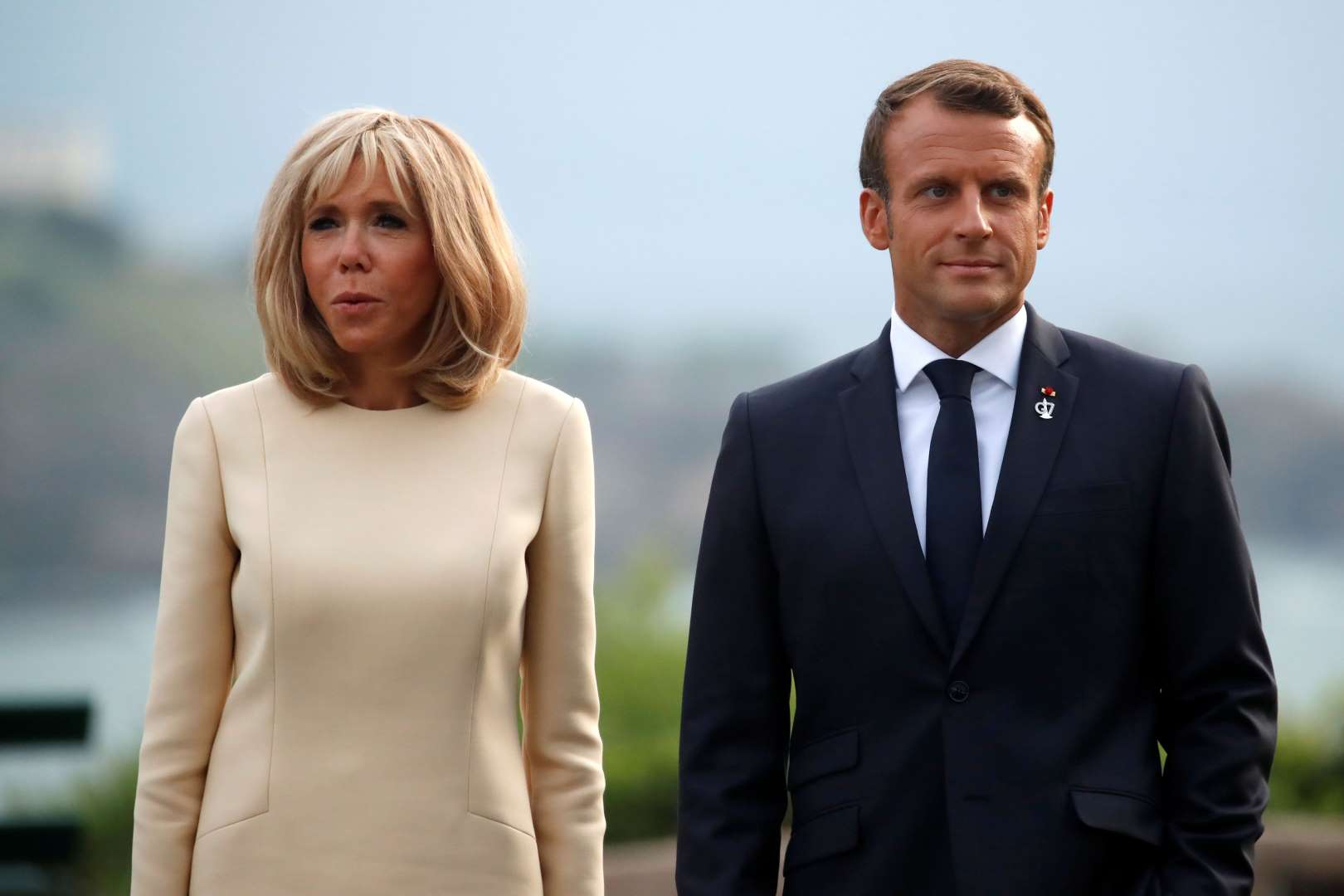 Tổng thống Pháp Emmanuel Macron và Đệ Nhất Phu nhân&nbsp;Brigitte Macron (Ảnh: Reuters)