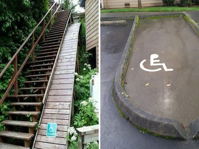 Tranh vui - Những công trình cho người khuyết tật "thách thức" cả người thường