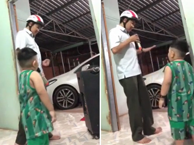 Bạn trẻ - Cuộc sống - Màn cover "Sóng gió" cực hay của hai bố con gây bão mạng