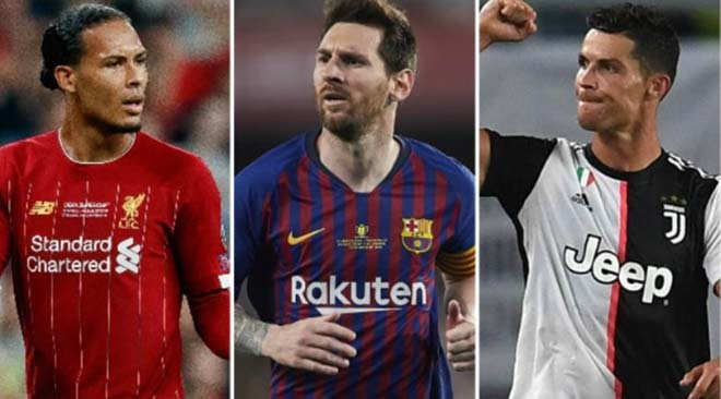 Van Dijk - Messi - Ronaldo, 3 ứng cử viên cho giải Cầu thủ xuất sắc nhất năm của UEFA