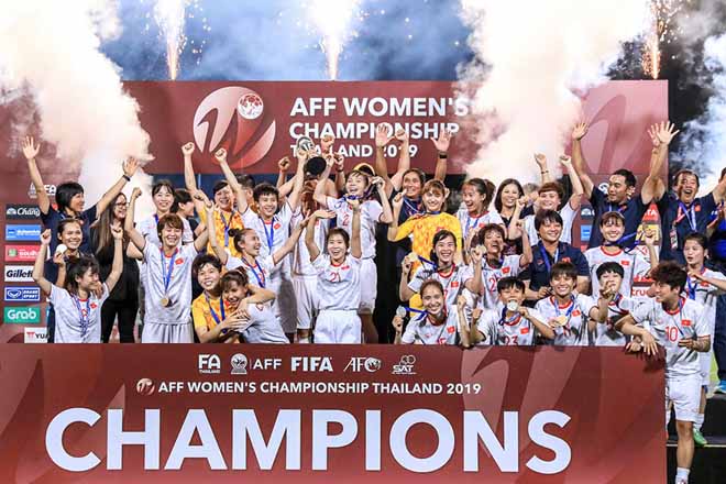 Nữ Việt Nam vô địch AFF Cup nữ 2019
