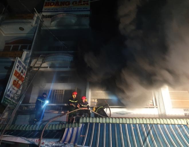 Hiện trường vụ cháy. 