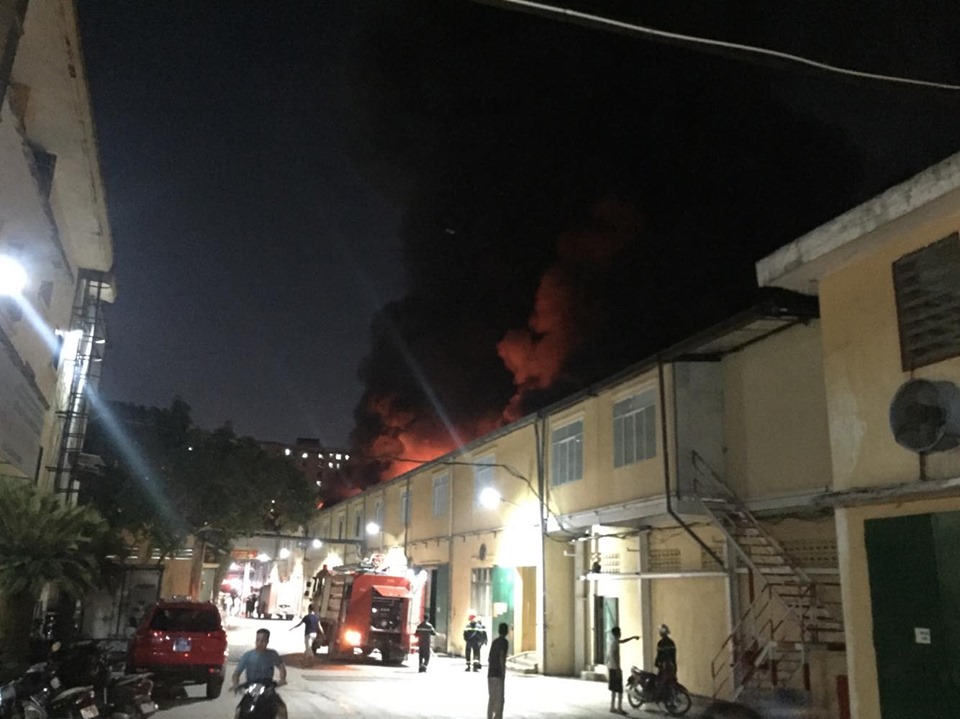 Vụ cháy xảy ra vào ngày 28/8 tại Công ty Bóng đèn - Phích nước Rạng Đông.