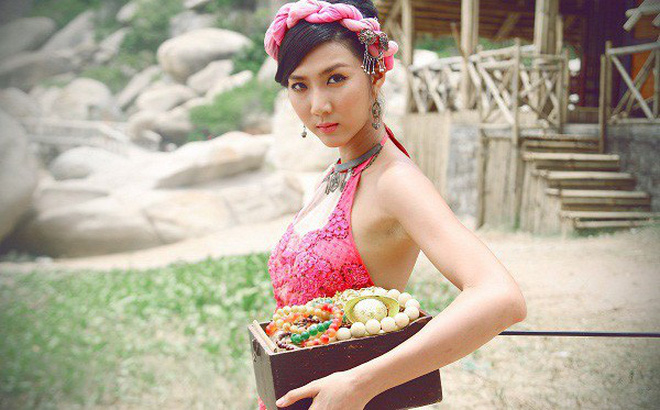 Ngọc Quyên khi đóng Mỹ nhân kế