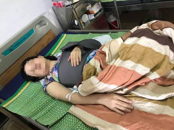 Nạn nhân hiện đang bị đa chấn thương, phải nằm điều trị tại bệnh viện