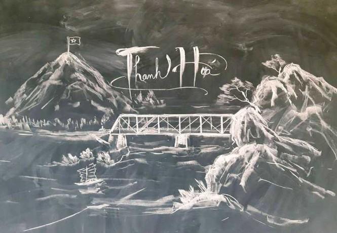 Hút mắt tranh vẽ con vật bằng phấn của thầy giáo 8X - 8