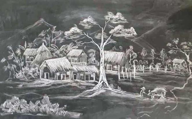 Hút mắt tranh vẽ con vật bằng phấn của thầy giáo 8X - 7