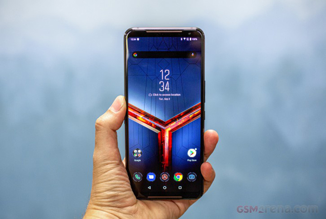 Mặt trước Asus ROG Phone II.