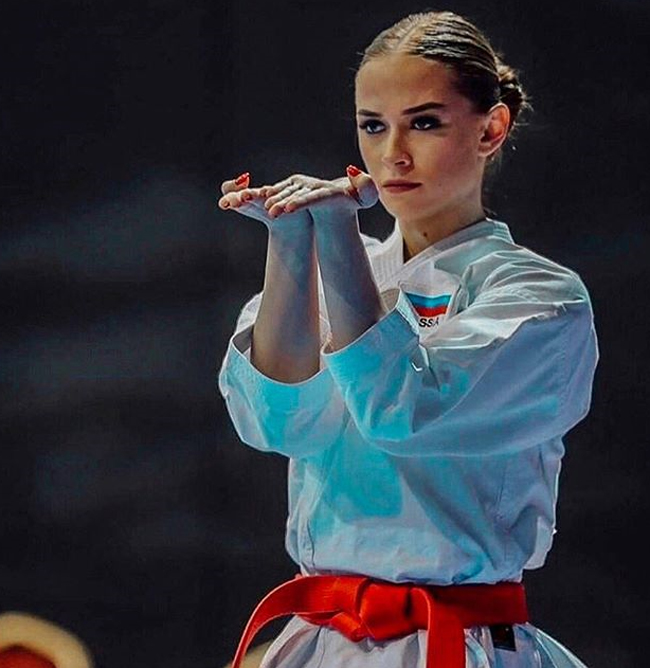 Maria Zotova, 20 tuổi là một võ sỹ karate tài năng của nước Nga.
