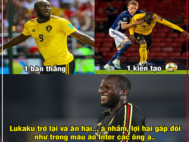 Tranh vui - Ảnh chế: Lukaku hiện hình "sát thủ" sau khi chia tay MU