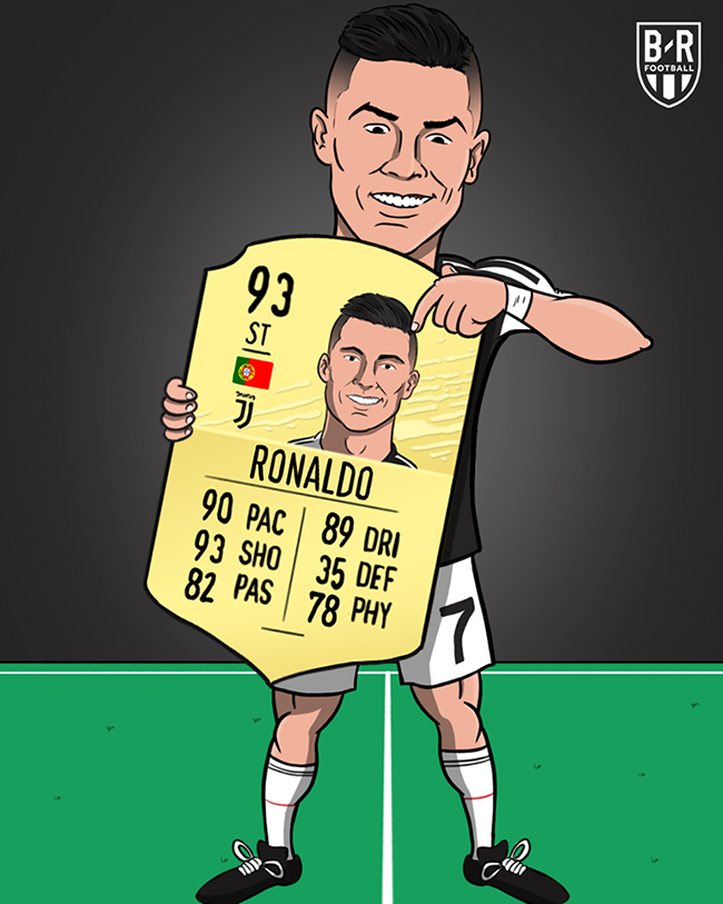 Ronaldo có chỉ số thuộc top cao nhất trong game.