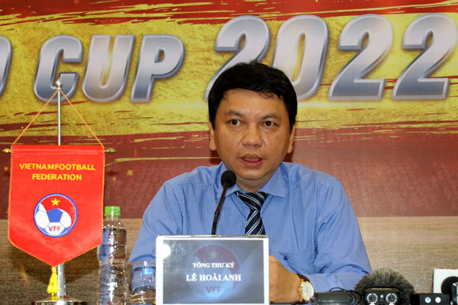 Tổng thư ký VFF Lê Hoài Anh thông tin kế hoạch bán vé các trận đấu sân nhà của ĐT Việt Nam ở vòng loại World Cup 2022 khu vực châu Á
