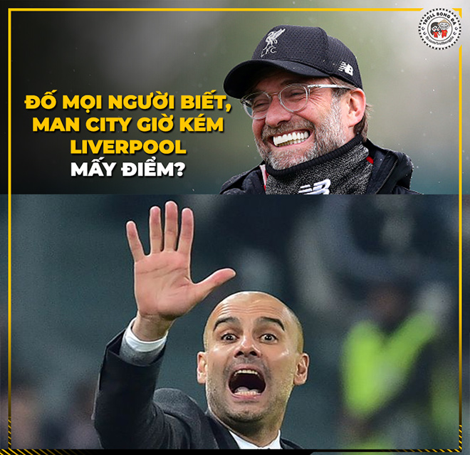 Khoảng cách giữa Man City và Liverpool đã lên đến 5 điểm.