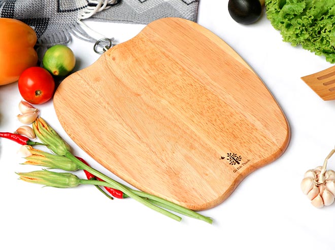 Thớt gỗ đã được xử lý an toàn