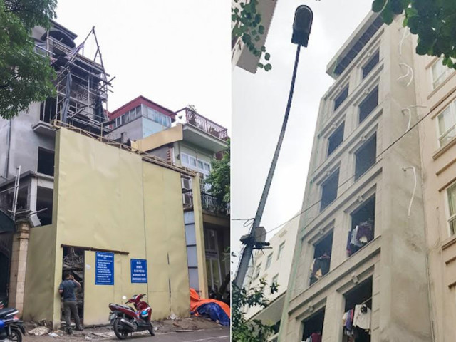 Kinh doanh - Đổ cho &quot;đất vàng&quot; tiền tỷ, cao ốc trung tâm Hà Nội xây vượt mặt