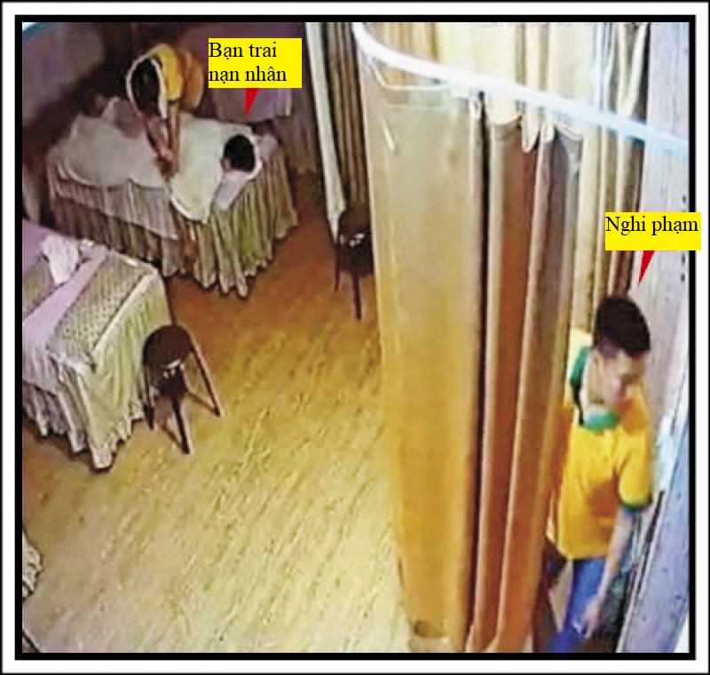 Ảnh cắt từ video tại tiệm mát xa, nơi nữ sinh cáo buộc bị lao động Việt ép quan hệ tình dục