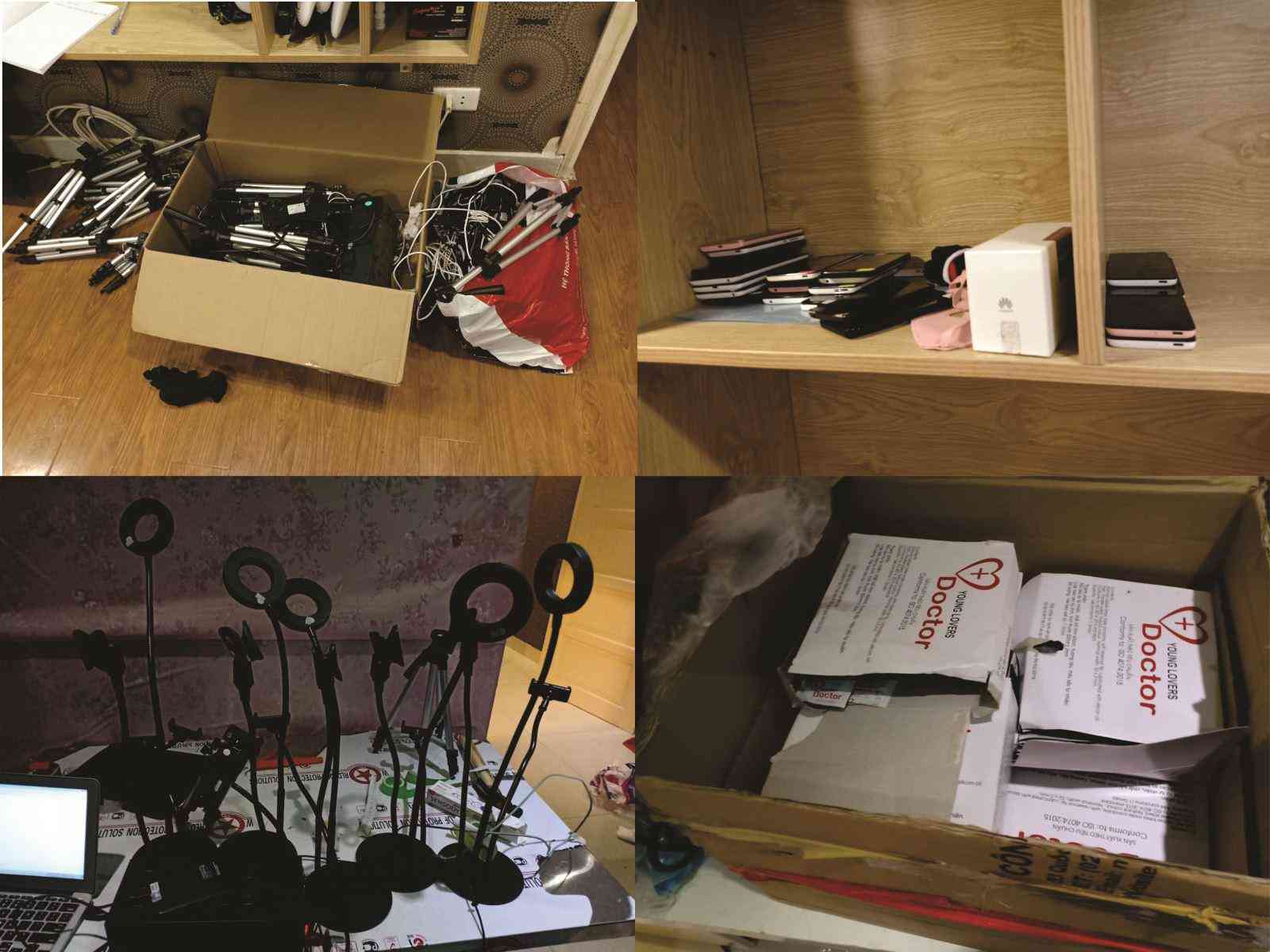 Tang vật thu giữ trong vụ án. 