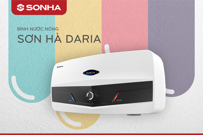 Bình nước nóng Daria là sản phẩm mới của Sơn Hà trong năm 2019