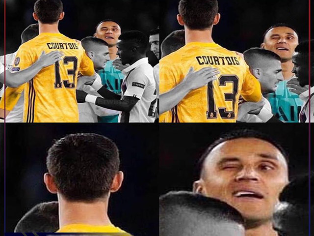 Tranh vui - Ảnh chế: Real Madrid ôm hận khi "hắt hủi" Navas để chọn Courtois