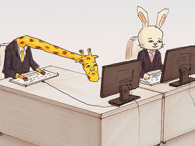 Tranh vui - Biếm họa hài hước về cuộc sống thường ngày của hươu cao cổ