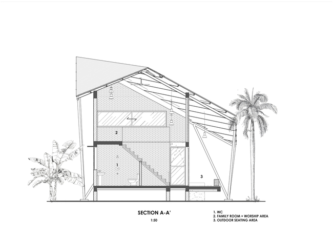 Dự án có diện tích mặt bằng khoảng 1.500 m2, tổng diện tích xây dựng 195 m2 với tầng trệt và tầng lửng.
