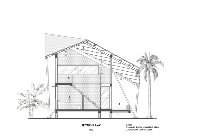 Dự án có diện tích mặt bằng khoảng 1.500 m2, tổng diện tích xây dựng 195 m2 với tầng trệt và tầng lửng.