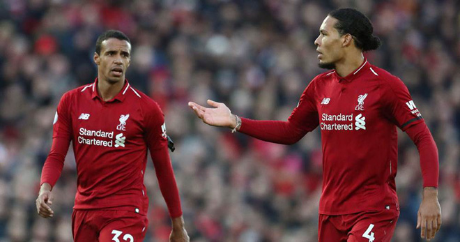 Van Dijk và Matip đang quá ham lên tấn công