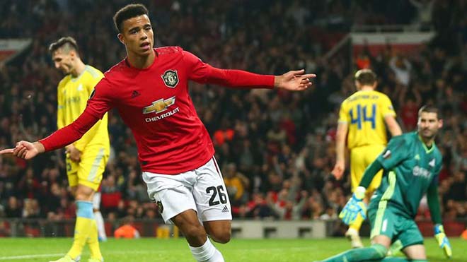 Greenwood trở thành cầu thủ ghi bàn trẻ nhất cho MU ở cúp châu Âu