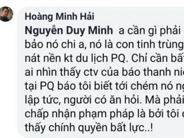 Tin tức trong ngày - Đưa tin ngập ở Phú Quốc, CTV Báo Thanh Niên bị chủ quán phở dọa chém
