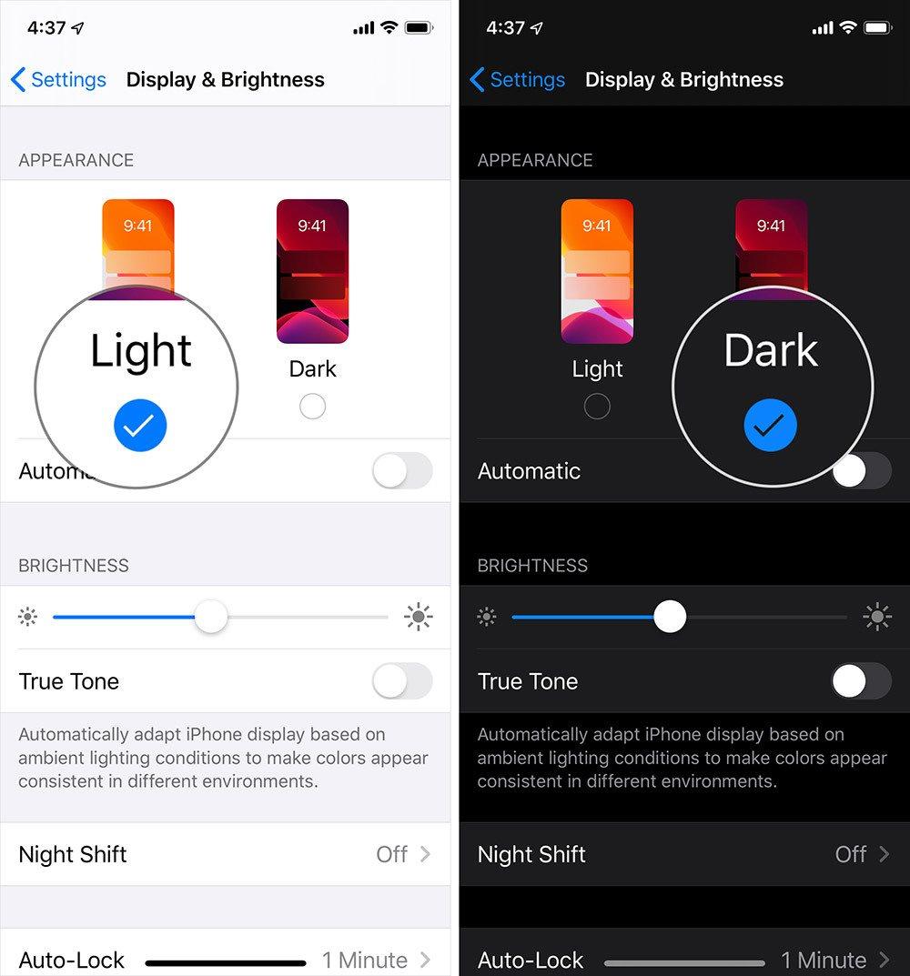 Hướng dẫn bật Dark Mode trên iOS 13 sau khi lên đời - 6