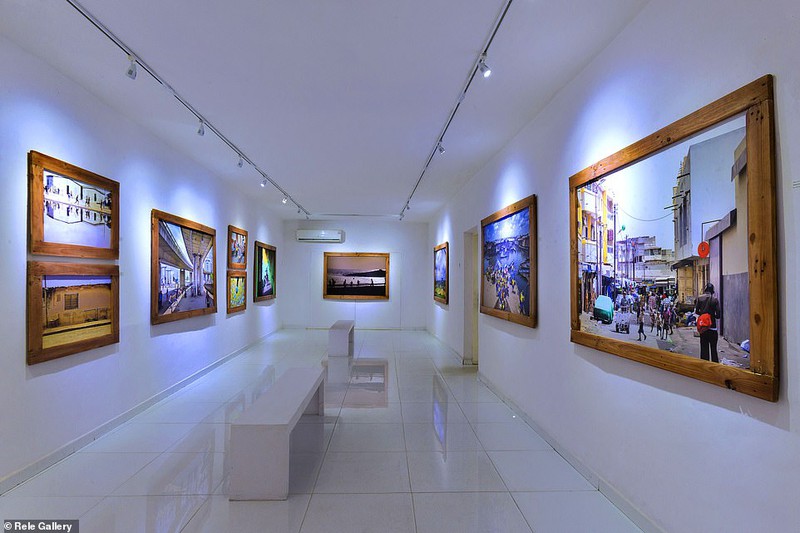 Một phòng trưng bày ở quận Onikan, TP Lagos. Ảnh: RELE GALLERY