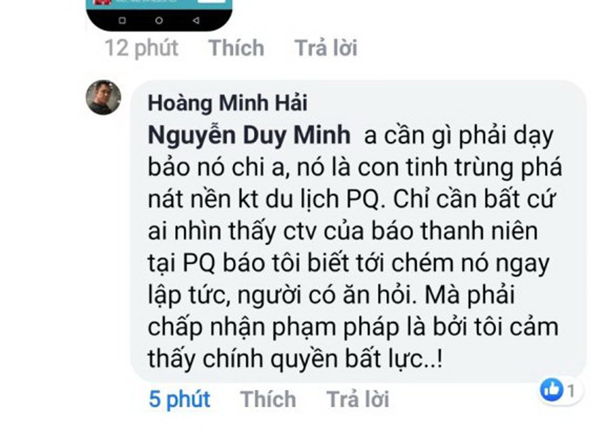 Đưa tin ngập ở Phú Quốc, CTV Báo Thanh Niên bị chủ quán phở dọa chém - 2