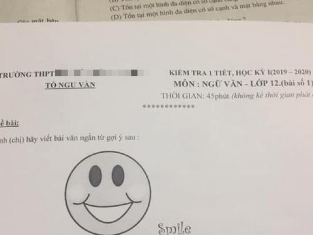 Giáo dục - du học - 'Đứng hình' với đề Văn 'ngắn gọn, súc tích' chỉ 1 từ gợi ý và nụ cười bí ẩn