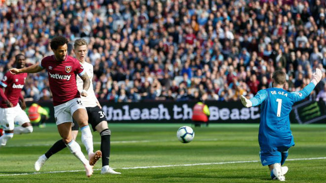 MU từng thua 1-3 khi làm khách trên sân London đấu West Ham ở lượt đi giải Ngoại hạng Anh năm ngoái