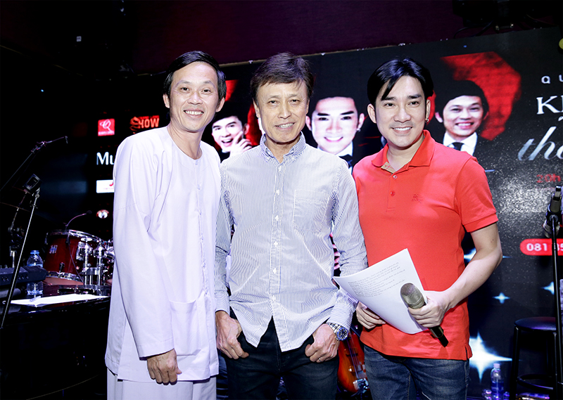 Hoài Linh, Tuấn Ngọc trong buổi tập cho liveshow Quang Hà