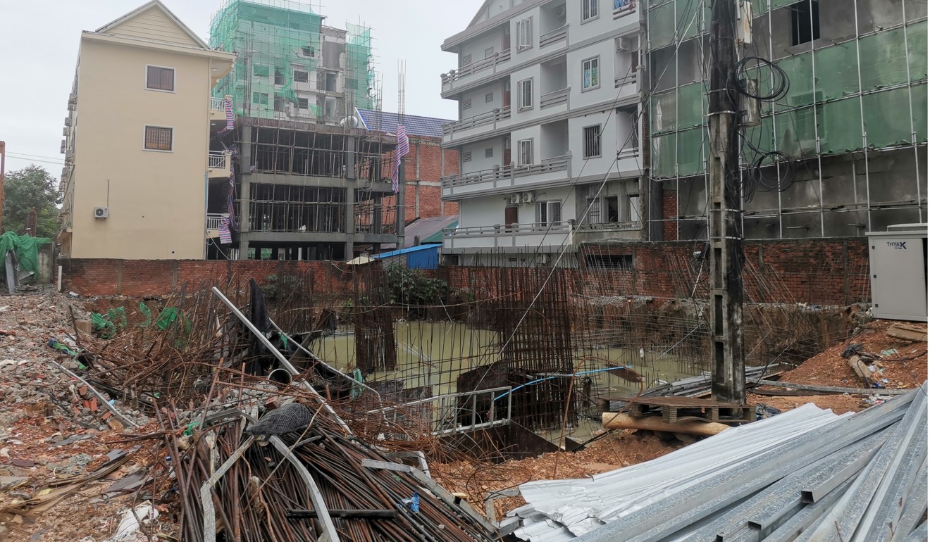 Hiện trường vụ tai nạn sập nhà đang xây hồi tháng 6.